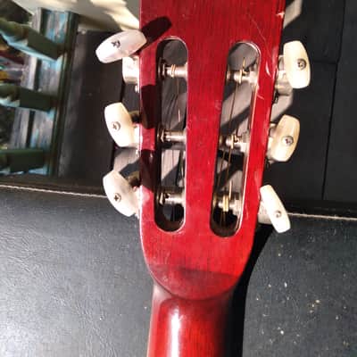 Vantage VR 200 12 fret parlor guitar 1980s Natural image 7