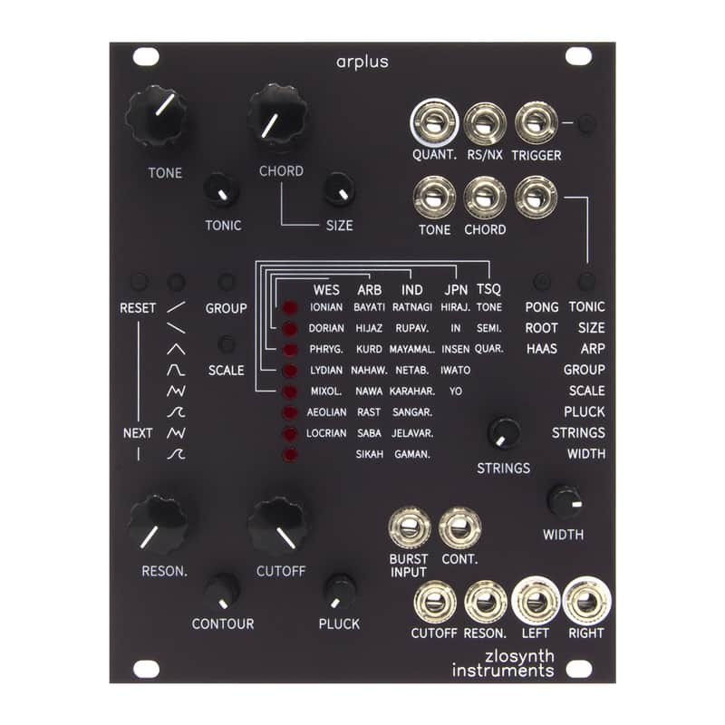 Zlosynth Arplus Eurorack Karplus-Strong Synth & Arpeggiator Module (Black) imagen 1