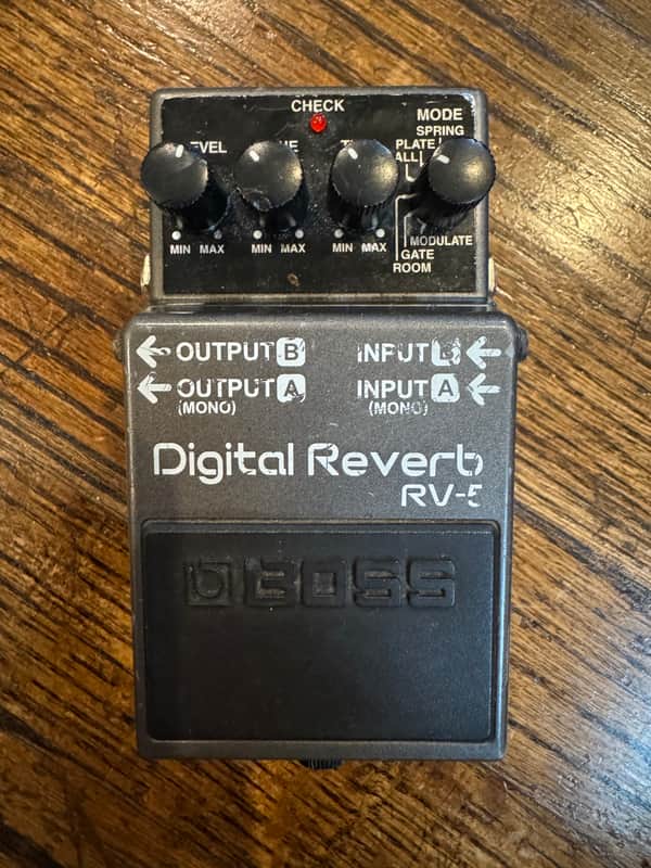 Boss RV-5 Digital Reverb (Dark Gray Label) 2002 - 2015 - Grey image 1