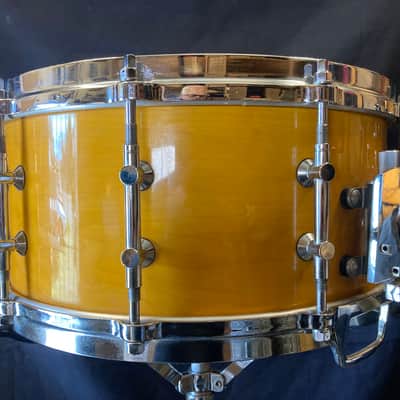 Paul “Jamo” Jamieson's Tama  6.5x14" Artwood AW546 Gladstone 3-Way Omni-Tune Maple Snare Drum image 11