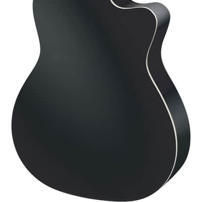 ORTEGA RCE145L-BK Lefthand Nylon Thinline Elektro-Akustik-Gitarre 4/4 inkl. Gigbag schwarz image 3