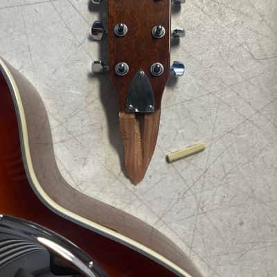 Rogue Classic spider resonator guitar, round neck, u fix it headstock broke off image 3