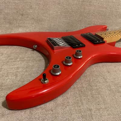 1983 USA Peavey Mystic Hardtail Electric Guitar Original Blade Pickups Bizarre Pointy image 7
