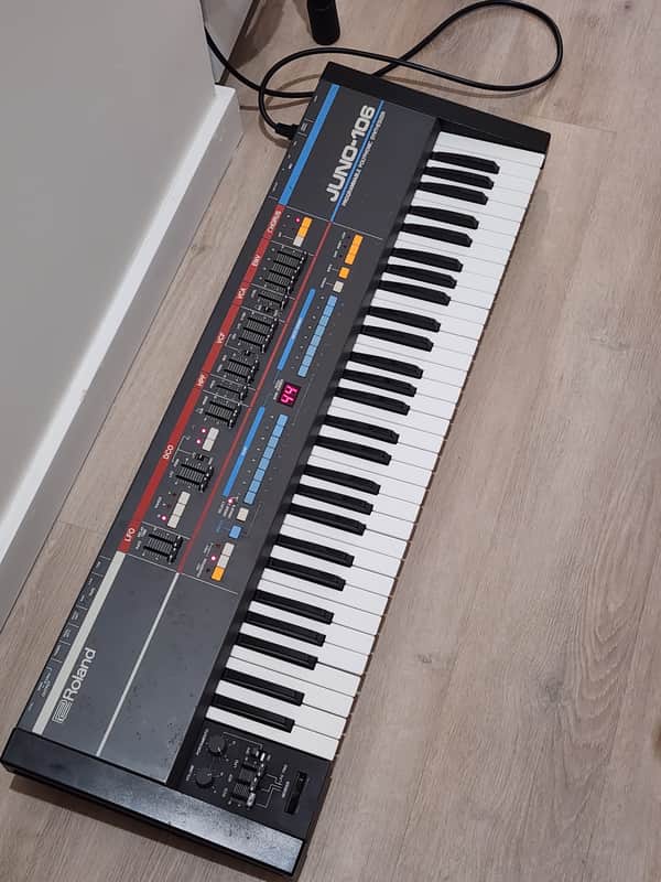 Roland Juno-106 Poly Synth (Serviced) New Voice Chips/Sliders/Knobs image 1