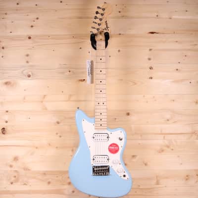 Squier Mini Jazzmaster HH Short-Scale Electric Guitar - Maple Fingerboard, Daphne Blue image 2