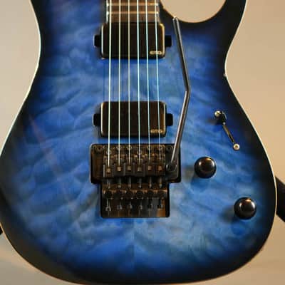 Solar S1.6FRQOB Electric Guitar Quilted Ocean Blue Burst - Used image 7