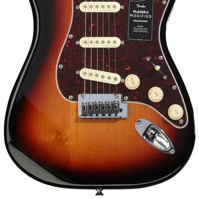 Fender Player II Modified Stratocaster Electric Guitar - 3-tone Sunburst with Maple Fingerboard image 1
