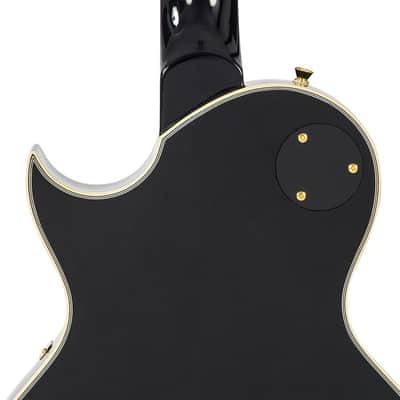 Vintage V1003 ReIssued 3 Pickup Electric Guitar ~ Boulevard Black image 4
