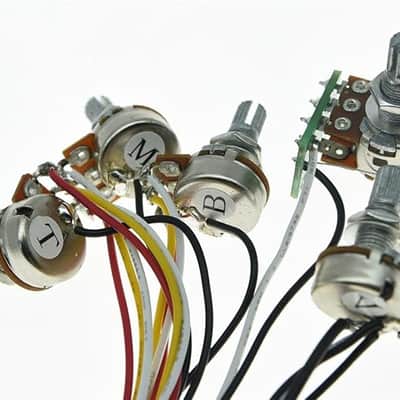 Pre-wired 3 Band Active & Passive EQ Equalizer Electric Bass Preamp Circuit image 1