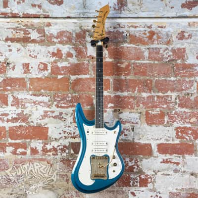Guyatone LG-350T Custom 1978 Blue Metallic Offset MIJ Japan image 6