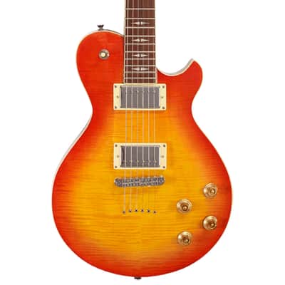 Michael Kelly Guitars, Patriot Decree Standard Cherry Sb Chambered Ebonyfb, MKPDSCSJRA image 10