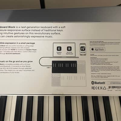 ROLI Seaboard Block 24-Key Expressive MIDI Keyboard Controller 2010s - Black image 8