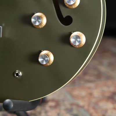Epiphone Casino Worn Electric Guitar - Olive Drab with Gig Bag - Used image 13