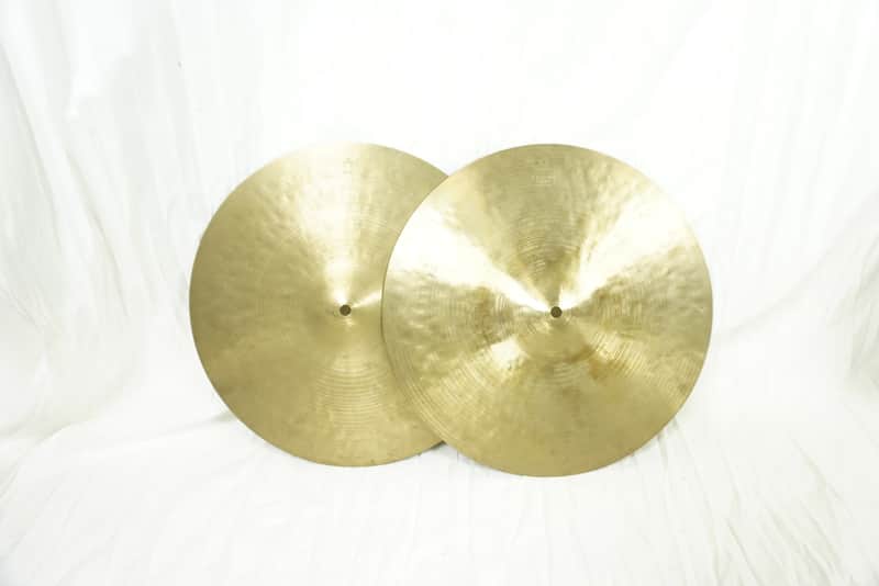 K. Zildjian 14" Intermediate Stamp Hi-Hat Cymbals (Pair) 1959 - 1966 image 1
