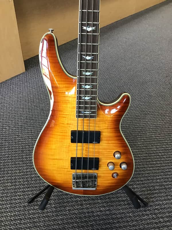 Schecter Omen Extreme-4 Active 4-String Bass 2010s - Vintage Sunburst image 1