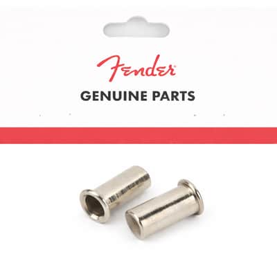 Genuine Fender USA Jaguar/Jazzmaster Bridge Post Body Thimbles - Nickel - 2 Pack image 3