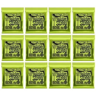 12-Pack Ernie Ball 2221 Regular Slinky Nickel Electric Guitar Strings, 10-46 Bild 2