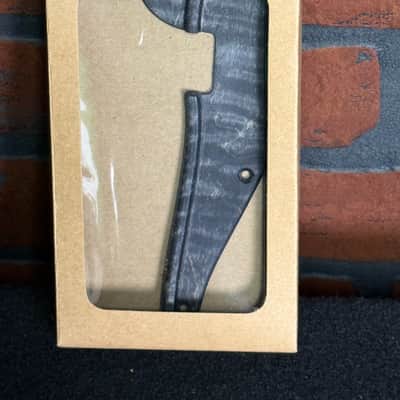 Woodcraft electric guitars Thumb rest Jazz Bass - Flame Black wood image 1