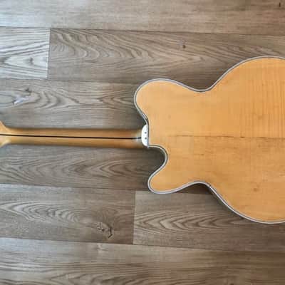 Rare 1958 Grimshaw S S custom electric guitar natural, great player image 5