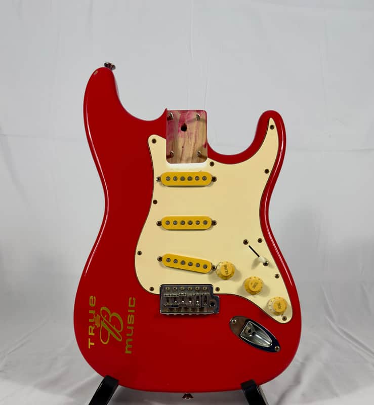 Aria Budweiser Branded Electric Guitar Body Loaded 2000’s - Red image 1