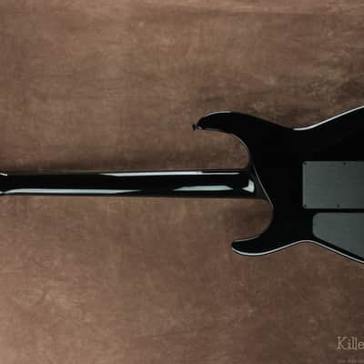 Jackson Custom Shop USA Soloist Stainless Frets 2019 Black Ghost Flames image 8