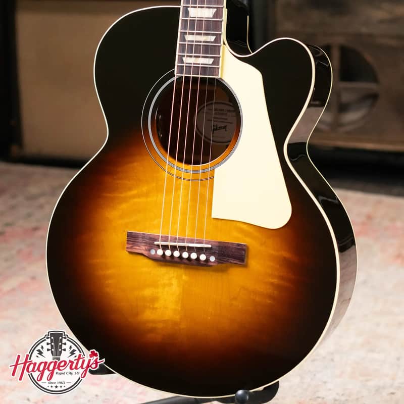 Gibson Les Paul Parlor Acoustic/Electric Guitar - Vintage Sunburst with Hardshell Case image 1