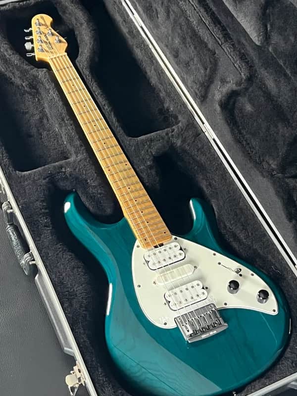 Ernie Ball Music Man Silhouette - Teal Green with Maple Fingerboard image 1