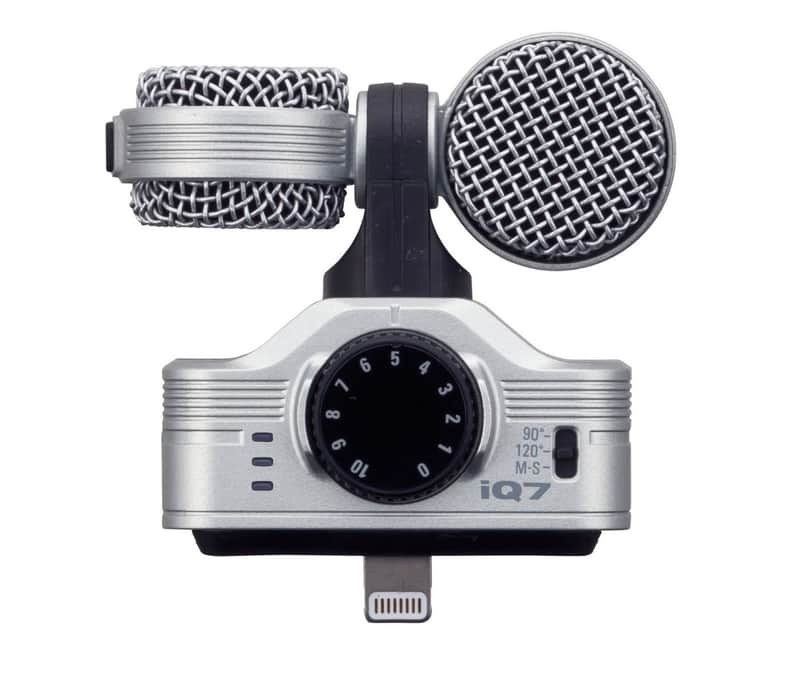 Zoom iQ7 Stereo iOS Microphone 2010s - Silver image 1