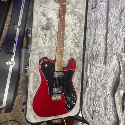Fender Limited Edition Exotic Collection American Professional Mahogany Telecaster Deluxe Shawbucker 2017 - Crimson Red Transparent image 2