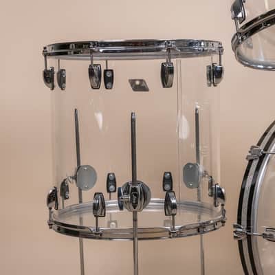 Ludwig Vistalite Clear Drum Set 16x22 8x12 9x13 and 16x16 image 4