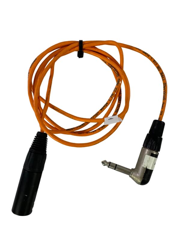 Whirlwind 6ft Balanced Microphone Patch Audio Cable Right Angle 1/4" TRS to XLR image 1