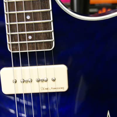 Crafter SAT-QMMS semi electro acoustic guitar - Quilted maple marine sunburst finish - Made in Korea image 5