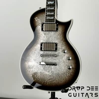 ESP Original Series Eclipse Custom Electric Guitar w/ Case - Silver Liquid Metal Burst image 4