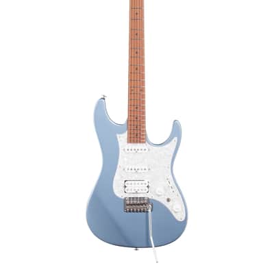 Ibanez Prestige AZ 2204F Electric Guitar with Case Ice Blue Metallic image 2
