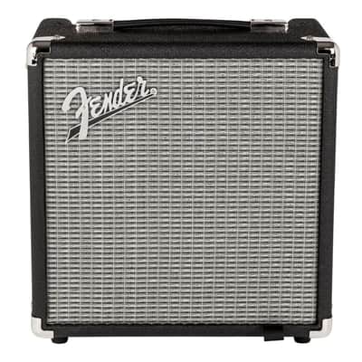 Fender Rumble 15 120V 15-Watts Portable Bass Amplifier with 8-Inch speaker and Three-Band EQ (Black and Silver) image 1