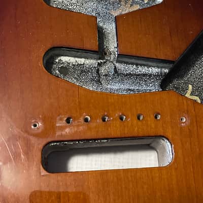 2013 Fender USA Stevie Ray Vaughan SRV Signature Stratocaster Guitar Body w/ Guard image 10