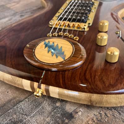 Phiga Guitars Jerry Garcia tribute lighting Bolt 2023 - Cocobolo with case! image 8