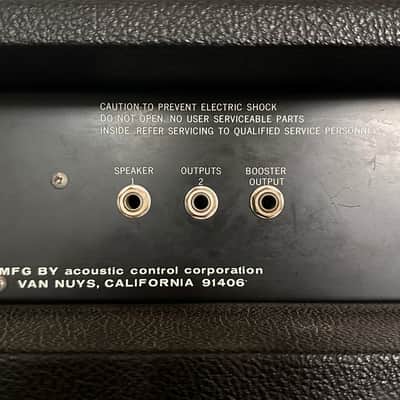 70s 1x15" Acoustic Control Corp 136 Combo for Bass or Guitar Solid State (With Cover) image 5
