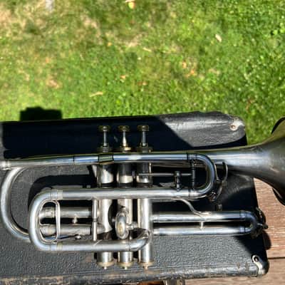 Buescher True Tone Silver Cornet — Elkhart, IN — Serial #11300 (~1908-1909) — PAT. OCT. 29, 07 — Plays Well image 3