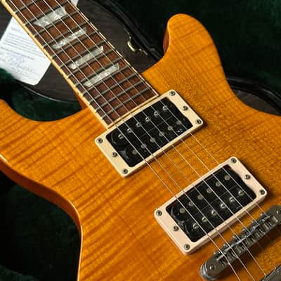 1998 Gibson Les Paul Standard DC Doublecut Trans Amber image 4