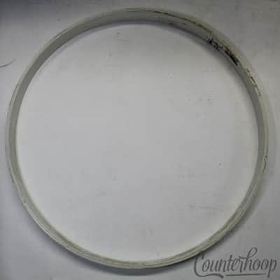 Gretsch 22" 3Ply Maple Bass Drum Hoop/Rim White Duco USA Vintage 50s Broadkaster image 3