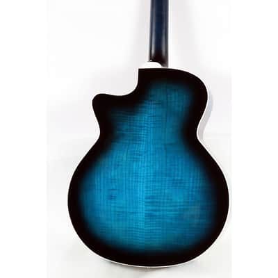 Guild F-2512CE Deluxe 12-String Cutaway Jumbo Acoustic-Electric Guitar Regular Dark Blue Burst image 4