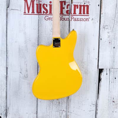 Fender Squier FSR Affinity Jaguar Electric Guitar Graffiti Yellow Finish image 6
