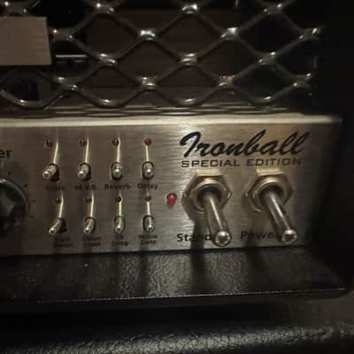 Engl Ironball Special Edition E606SE 2- Channel 20-Watt Guitar Amp Head 2020 - Present - Black. Price includes the ENGL E112VSB Pro 1x12” Cabinet. image 2