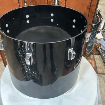 Ludwig 12" deep X 15" head Vistalite Concert Tom (11285-1236) Early 70's - Black Vistalite image 3