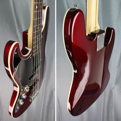 Fender Jazz Bass Aerodyne AJB-Deluxe LH 2008 - OCR Old Candy Apple Red - Left Hand JAPAN import image 6