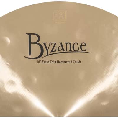 Meinl Byzance Traditional Extra Thin Hammered Crash Cymbal 16" image 4