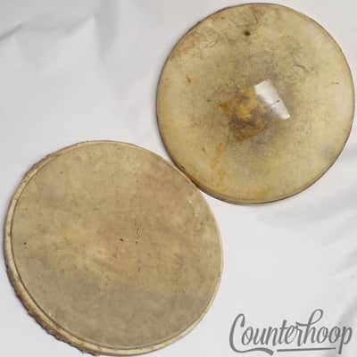 *Slingerland 2x 16" Radio King Calf Skin Floor Tom Drum Batter Heads Vintage 40s image 4