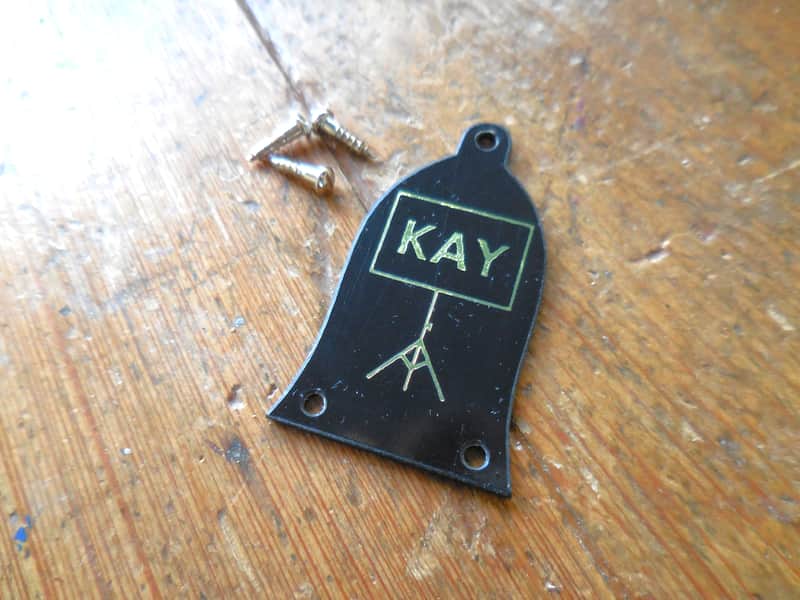 Kay Truss Rod Cover with Music Stand Logo 1960's image 1