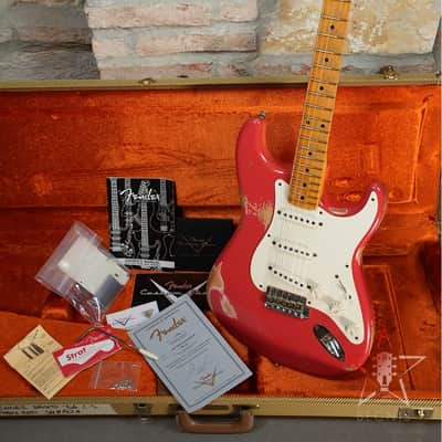 FENDER CUSTOM SHOP Stratocaster 1956 Reissue Relic - 2013 - Fiesta Red image 25